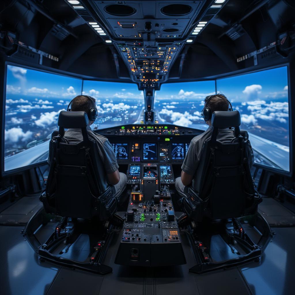 Advanced military pilot training simulator