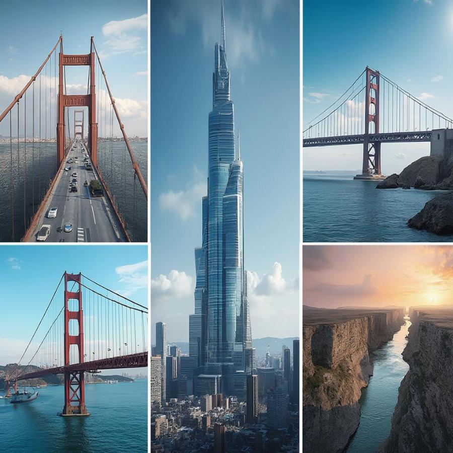 Modern Architectural Marvels Collage