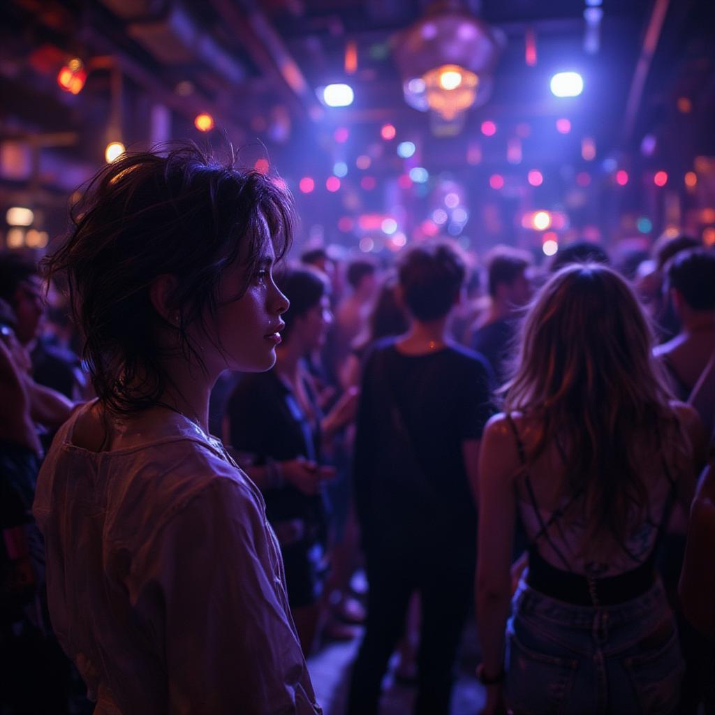 Modern Disco Revival in a Nightclub