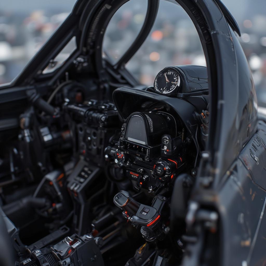 Modern Fighter Jet Game Cockpit Simulation