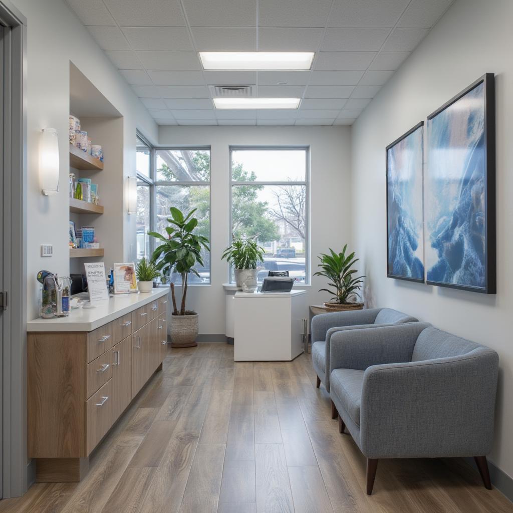 Modern Men's Health Clinic Waiting Area