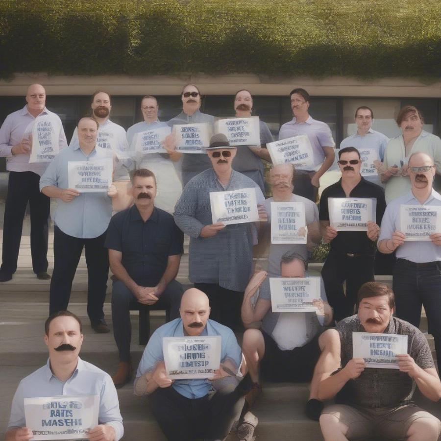 Movember Men Raising Awareness for Men's Health