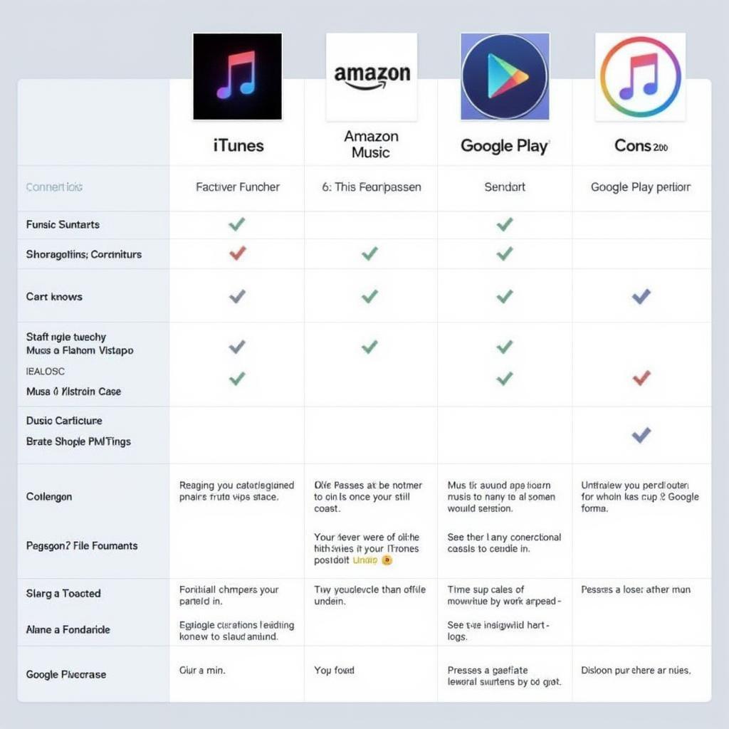 Comparing Music Download Platforms