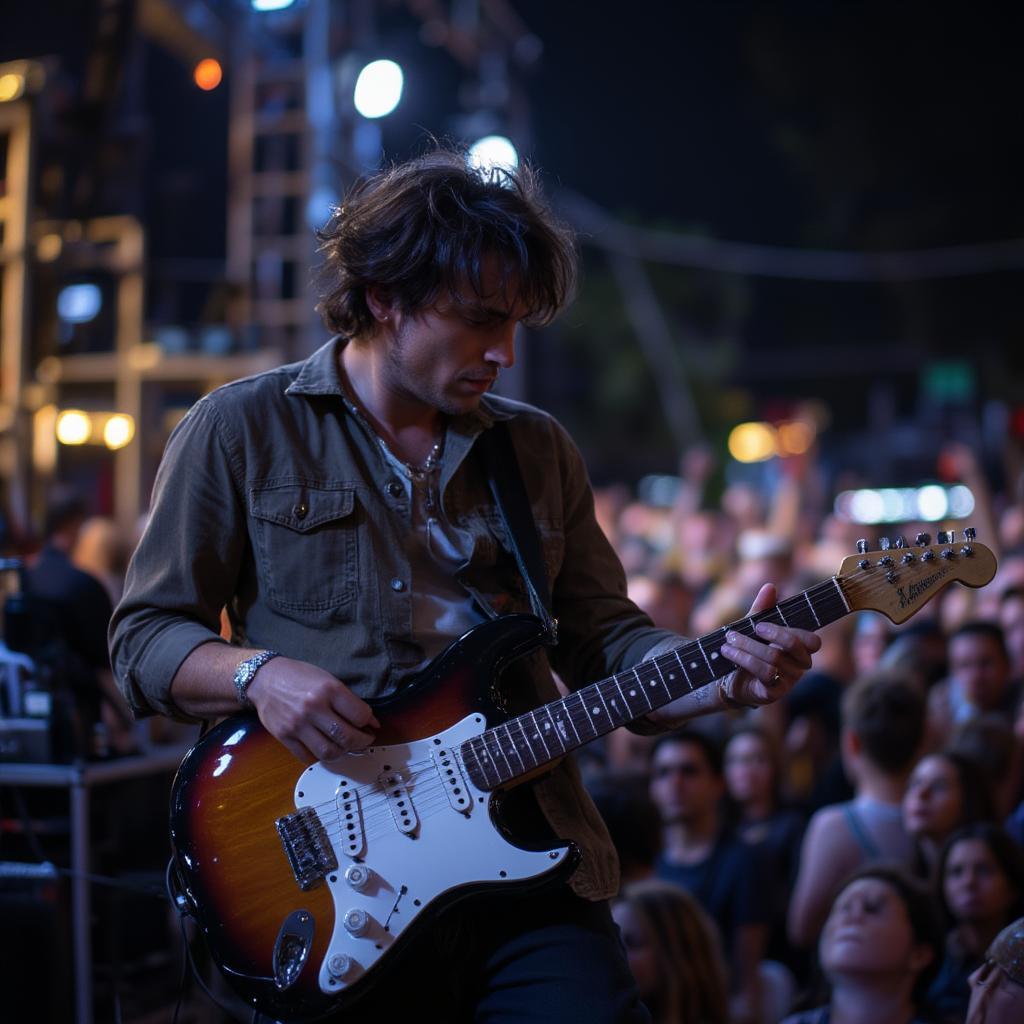 Guitarist-plays-energetic-set-during-outdoor-july-4th-celebration