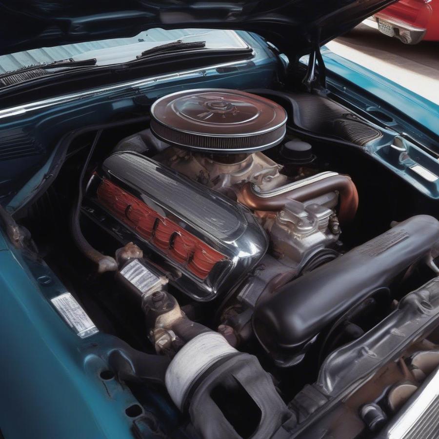 1968 Mustang Coupe Engine Detail View