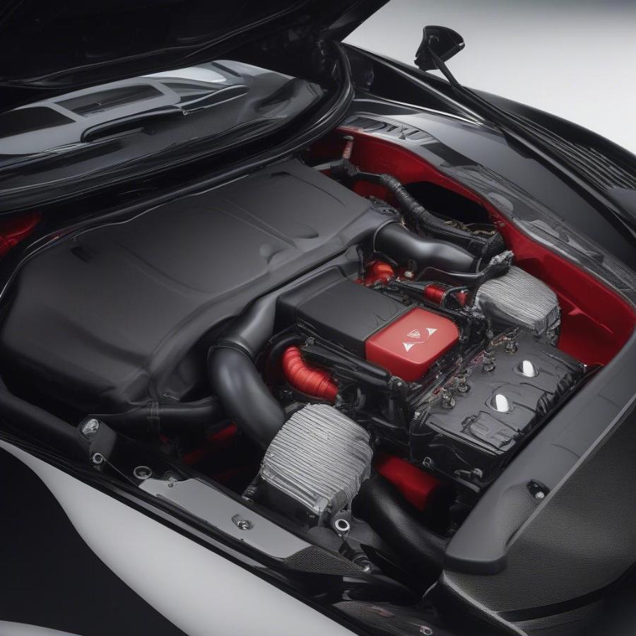 New Alfa Supercar Engine Bay