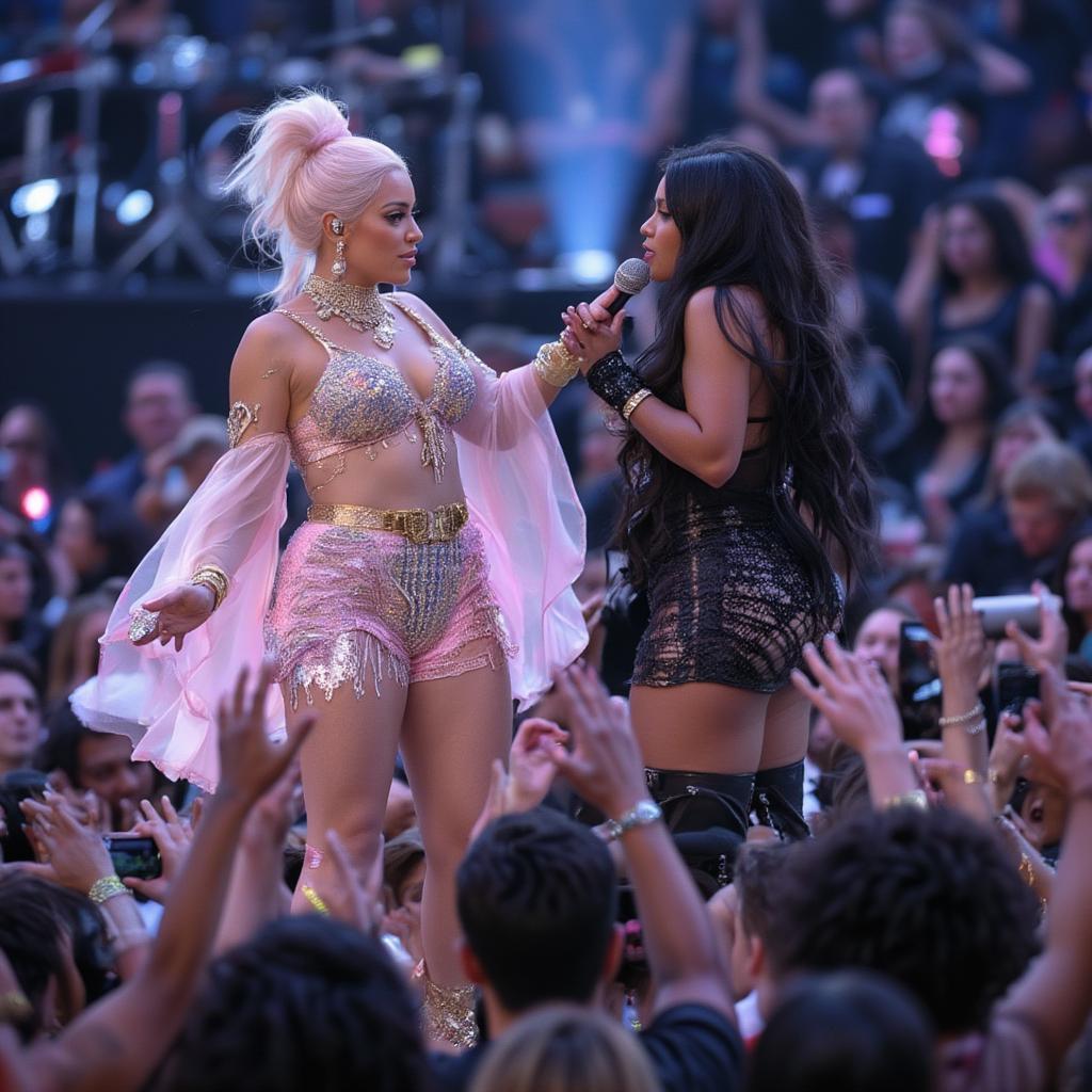 nicki minaj essence fest stage collaboration