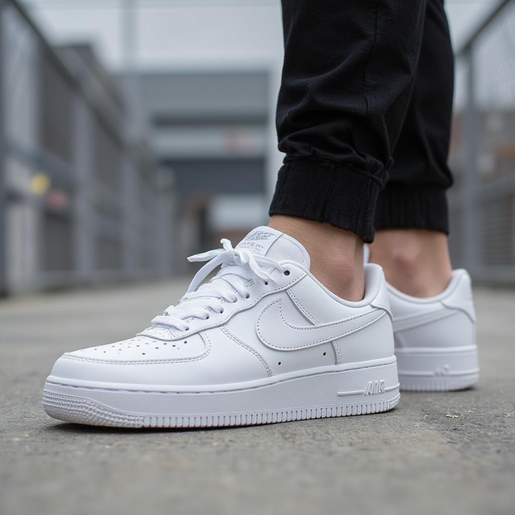 Nike Air Force 1 Low White On Feet