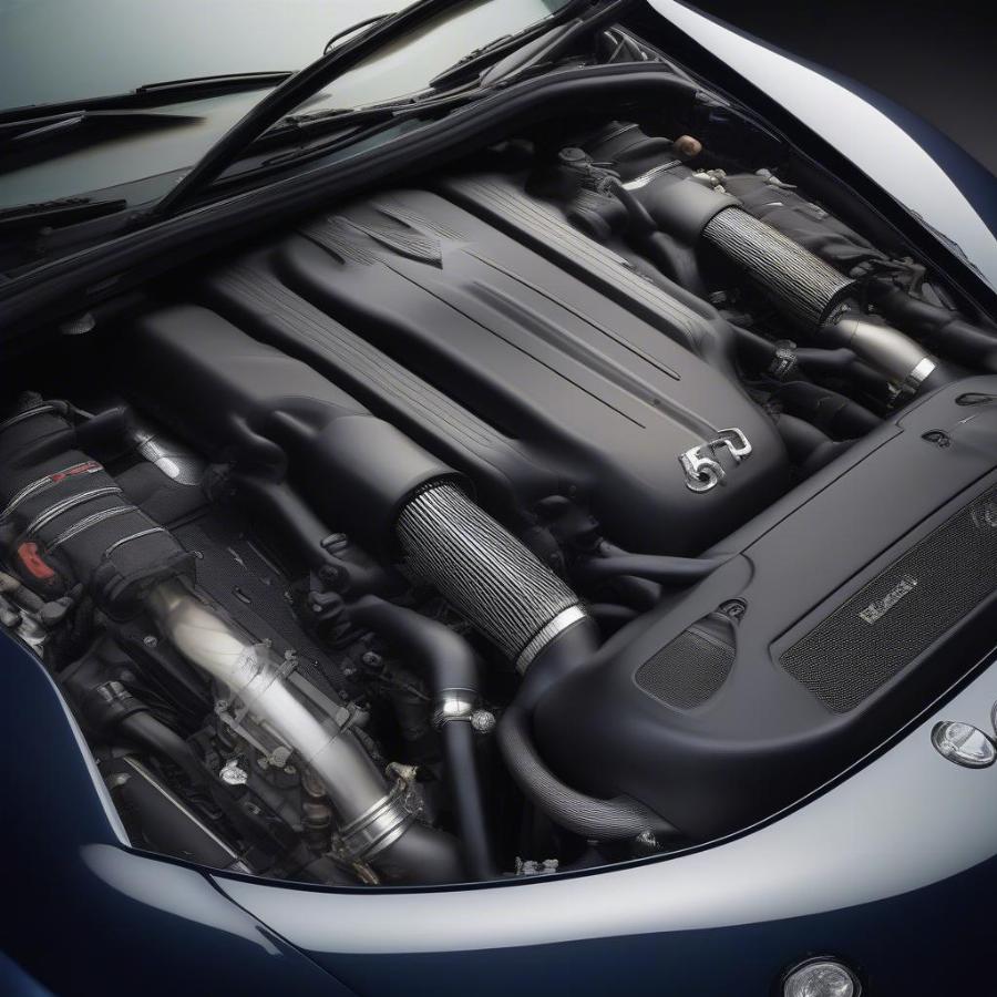 Noble M600 Engine Bay:  A Detailed View of the Twin-Turbo V8 Powerhouse