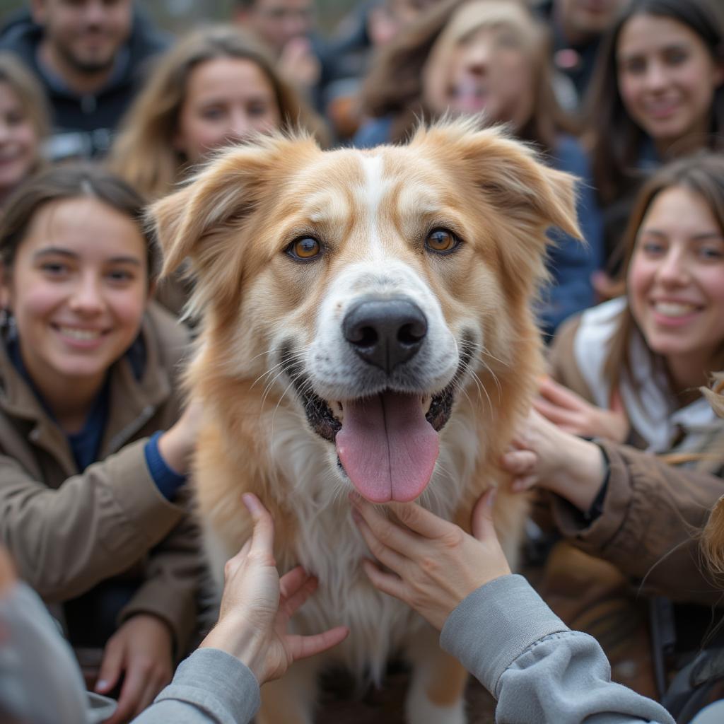 nubs-dog-loves-people-smiling