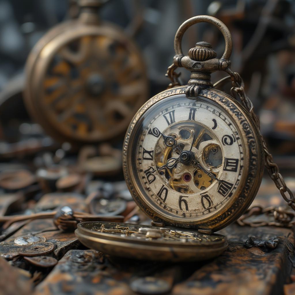 vintage pocket watch time