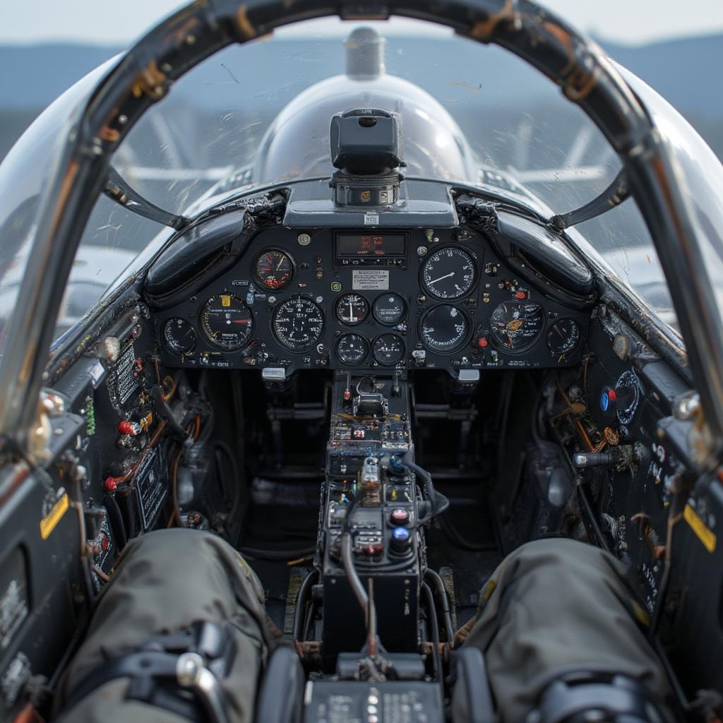 p51 mustang cockpit detail