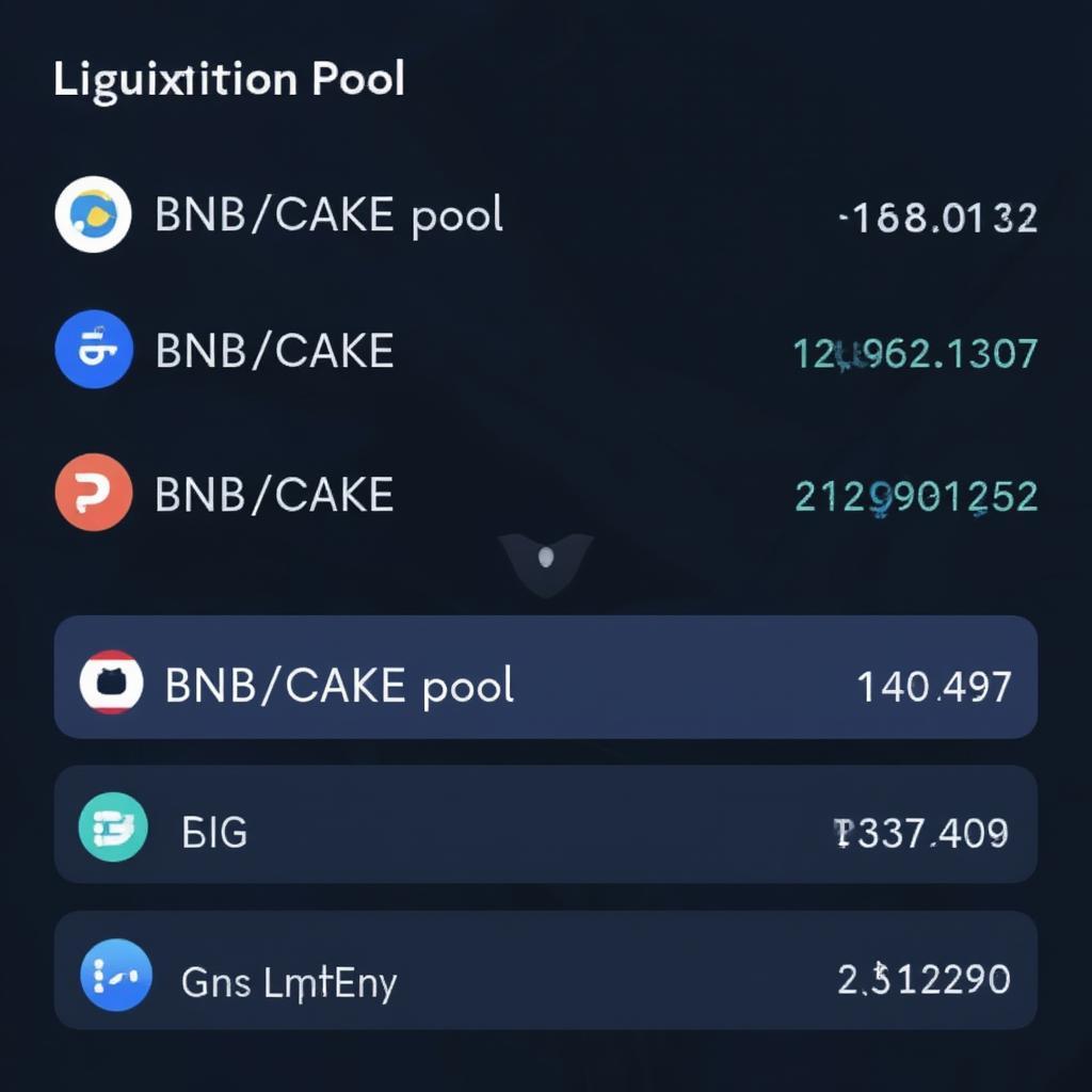 Example of a PancakeSwap Liquidity Pool