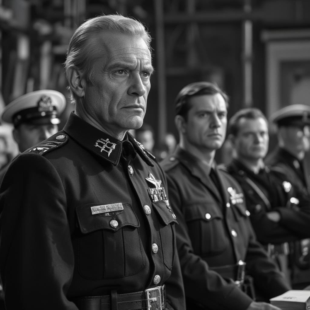 Paths of Glory court-martial scene where Kirk Douglas fights for his men