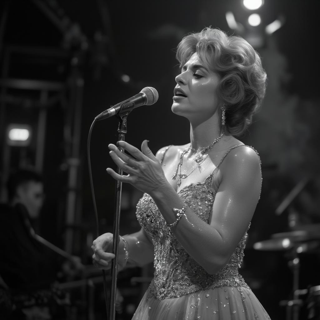 Patsy Cline Performing "Crazy" on Stage