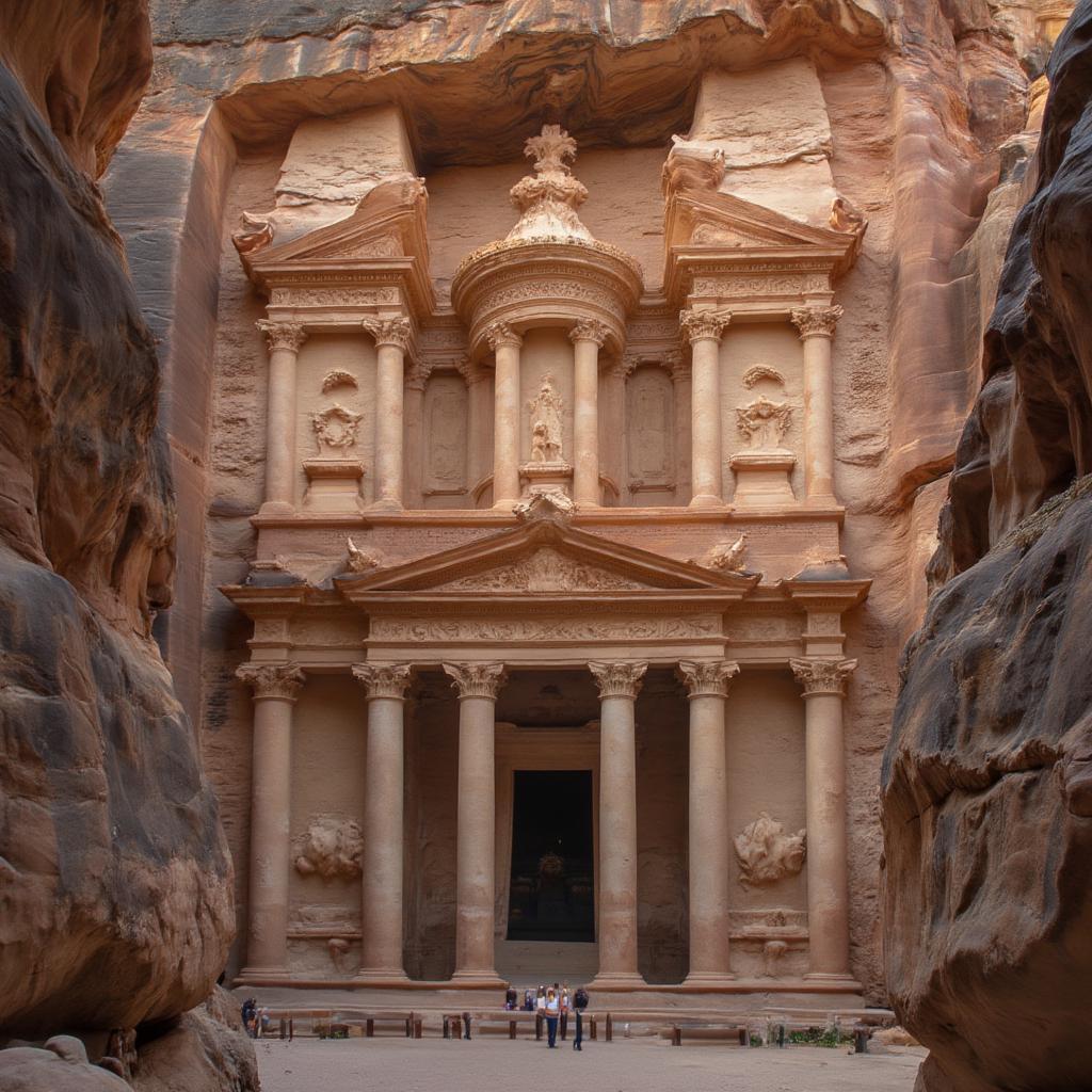 petra-treasury-rock-cut-facade-jordan