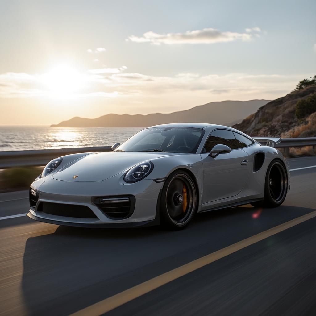 Used Porsche 911 Turbo on the Road