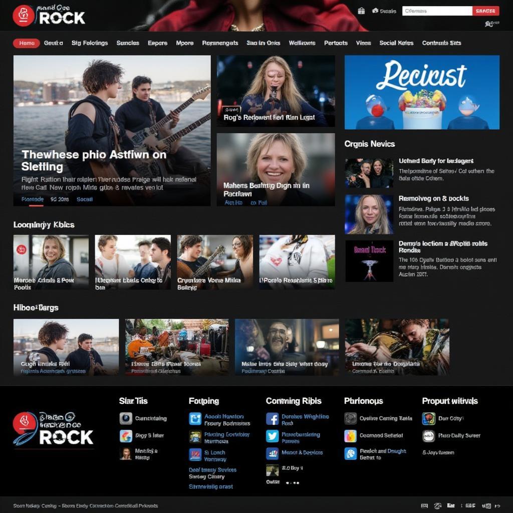 Radio 1 Rock Website Homepage - Exploring the online hub for rock music fans.