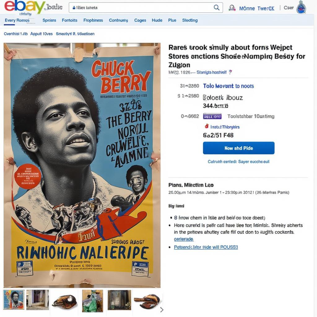 Rare Chuck Berry Memorabilia on eBay Auction