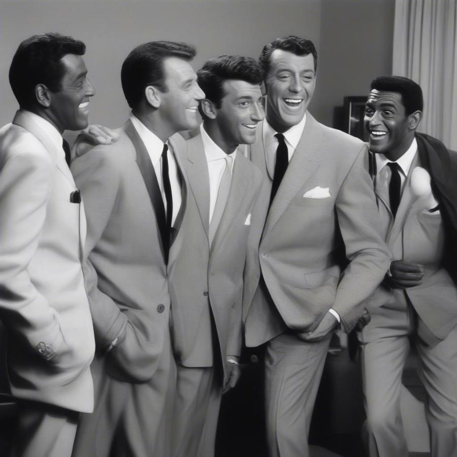 Frank Sinatra and the Rat Pack:  Capturing their close friendships.