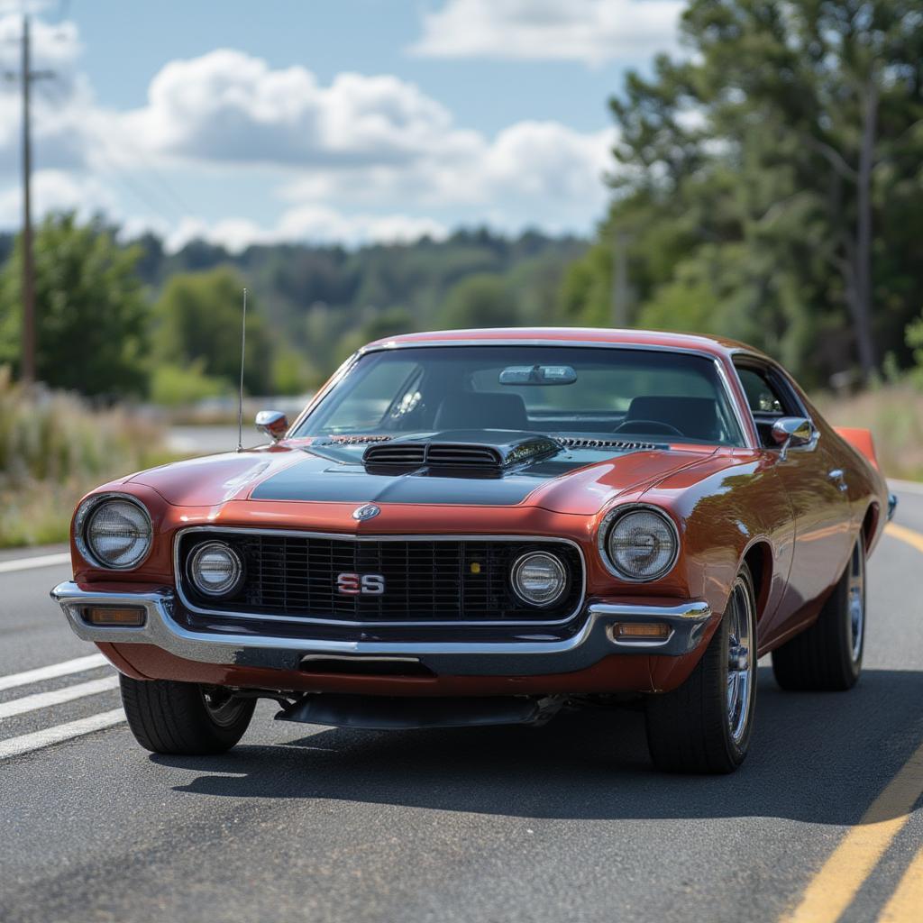 Restored Barn Find Muscle Car on the Open Road