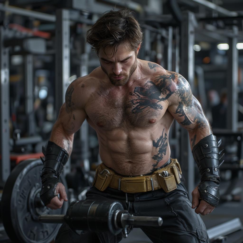 Robert Pattinson Batman Training Image