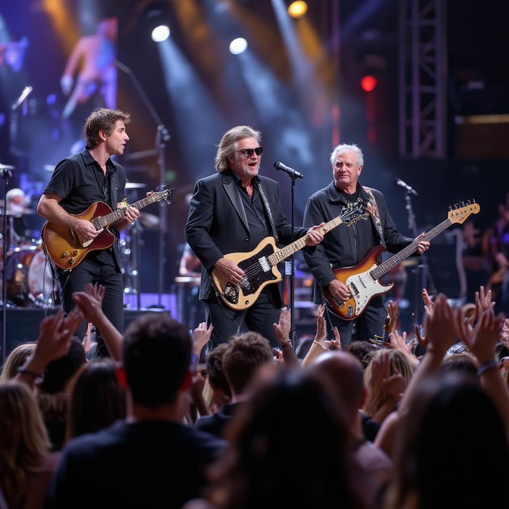 Rock Hall of Fame ceremony scene