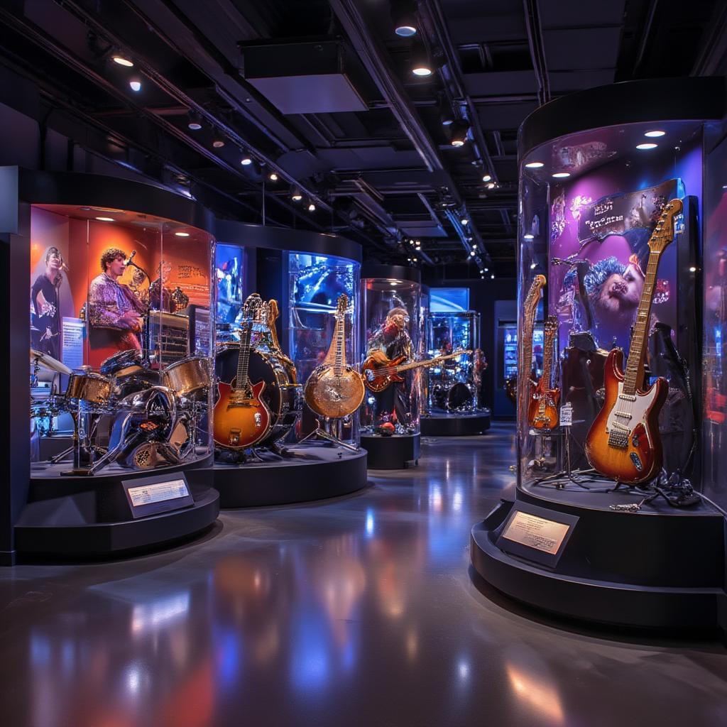 Rock n Roll Hall of Fame Exhibit Showcase 