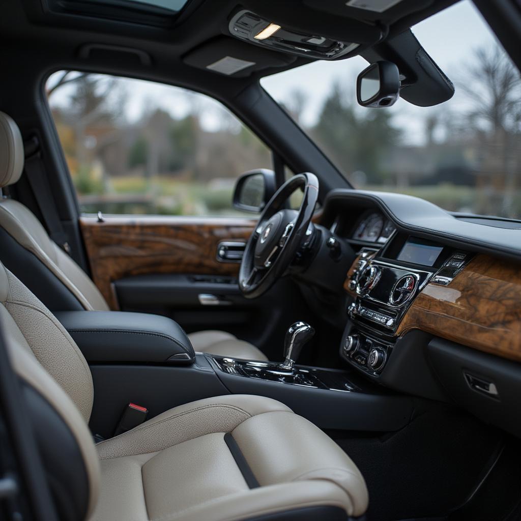 Rolls Royce Phantom Luxurious Interior Detail