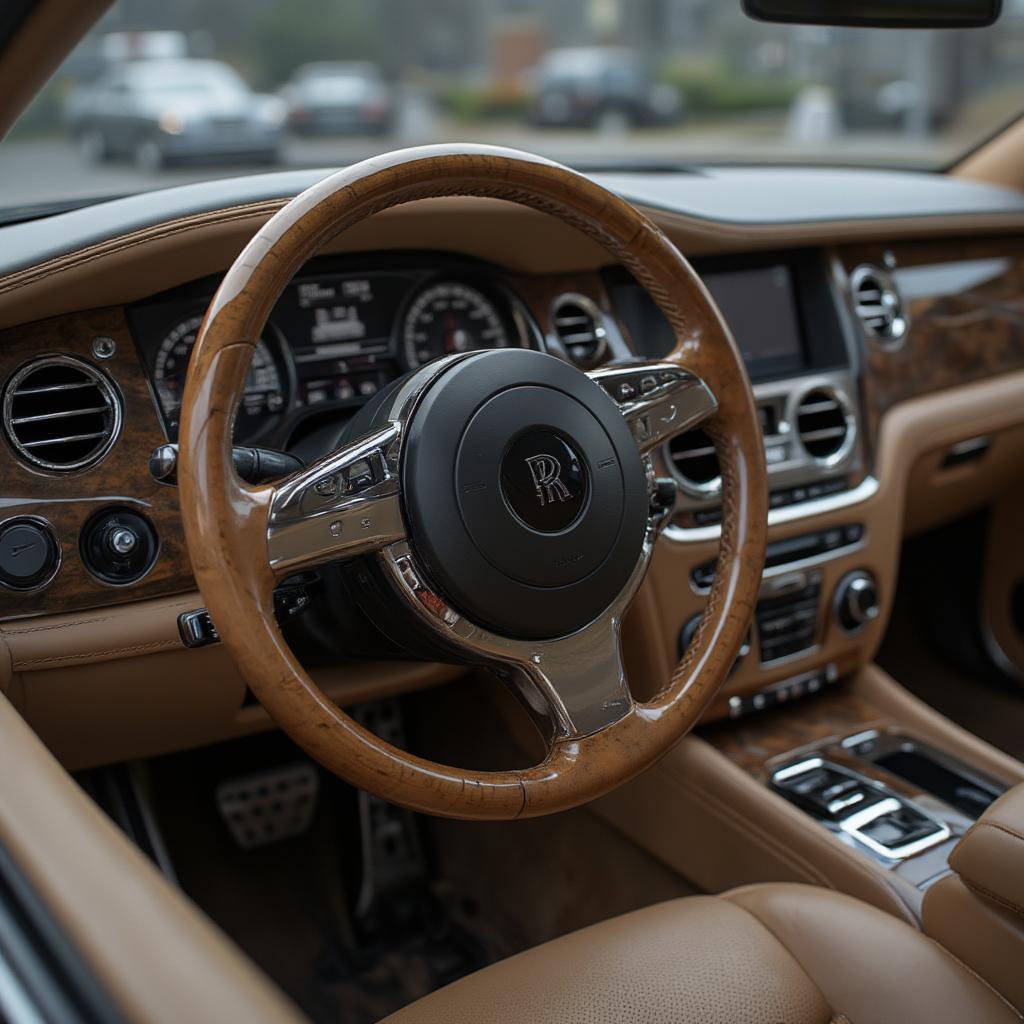 Rolls Royce Phantom VIII Interior Dashboard and Steering Wheel