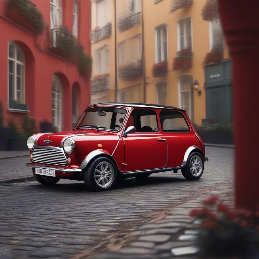 Classic Red Rover Mini Cooper for Sale