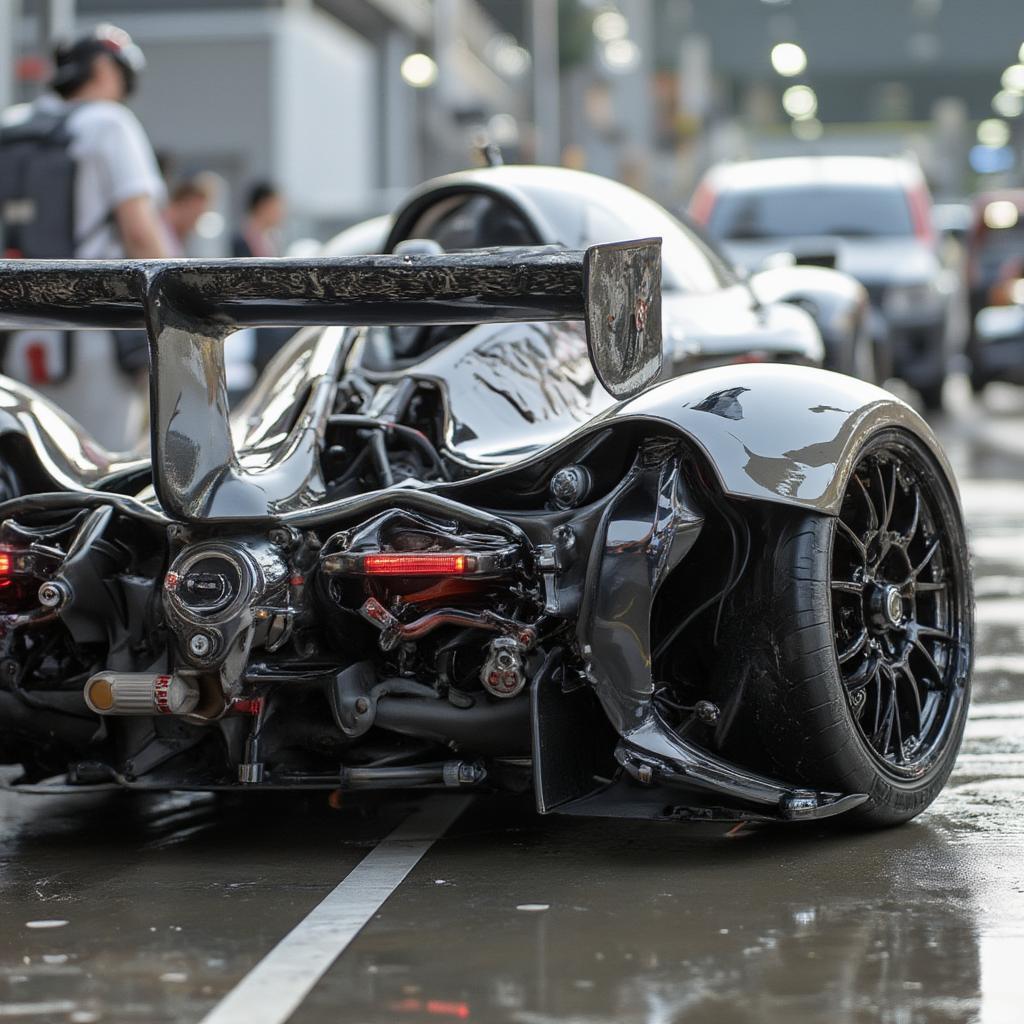 Rowan Atkinson's McLaren F1 Crash Scene