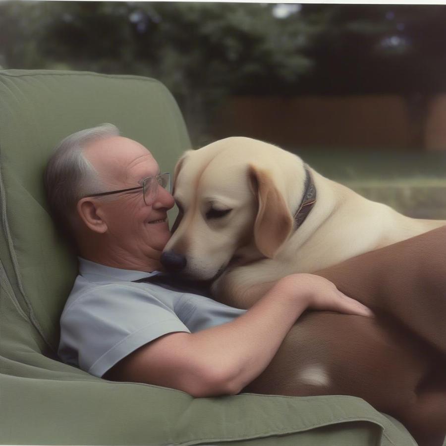 Ruby and Corporal O'Neil in retirement