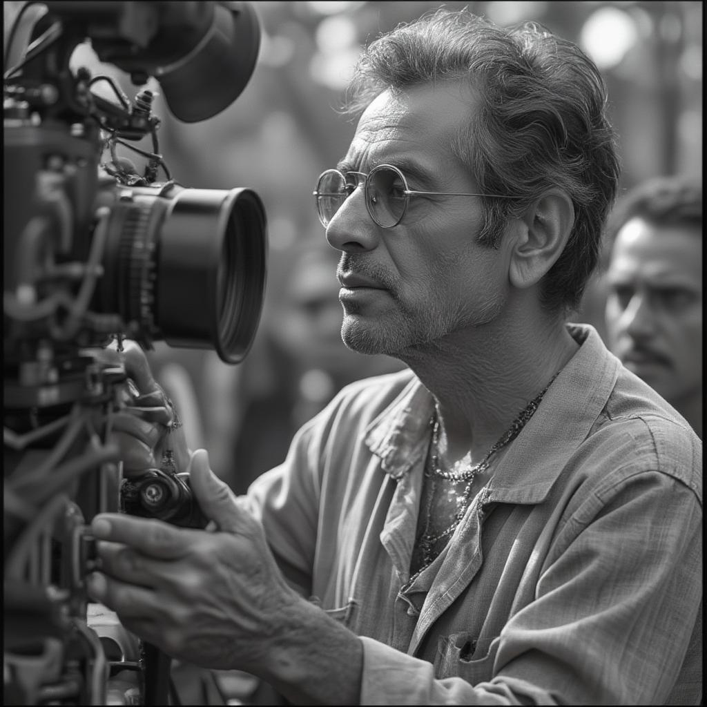 Satyajit Ray Directing a Film