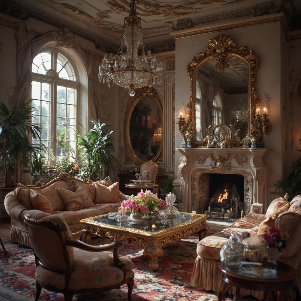 Scarface mansion luxurious interior extravagant decor