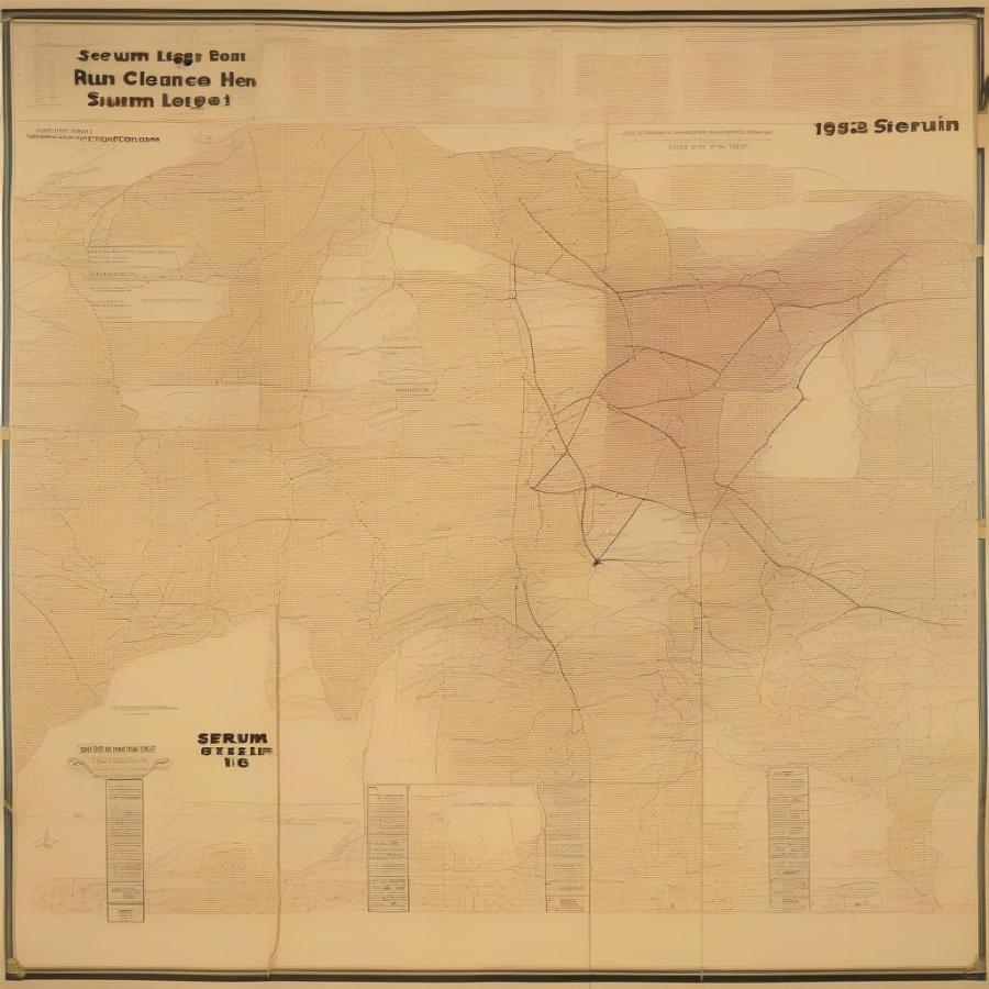 Map of the 1925 Serum Run Route