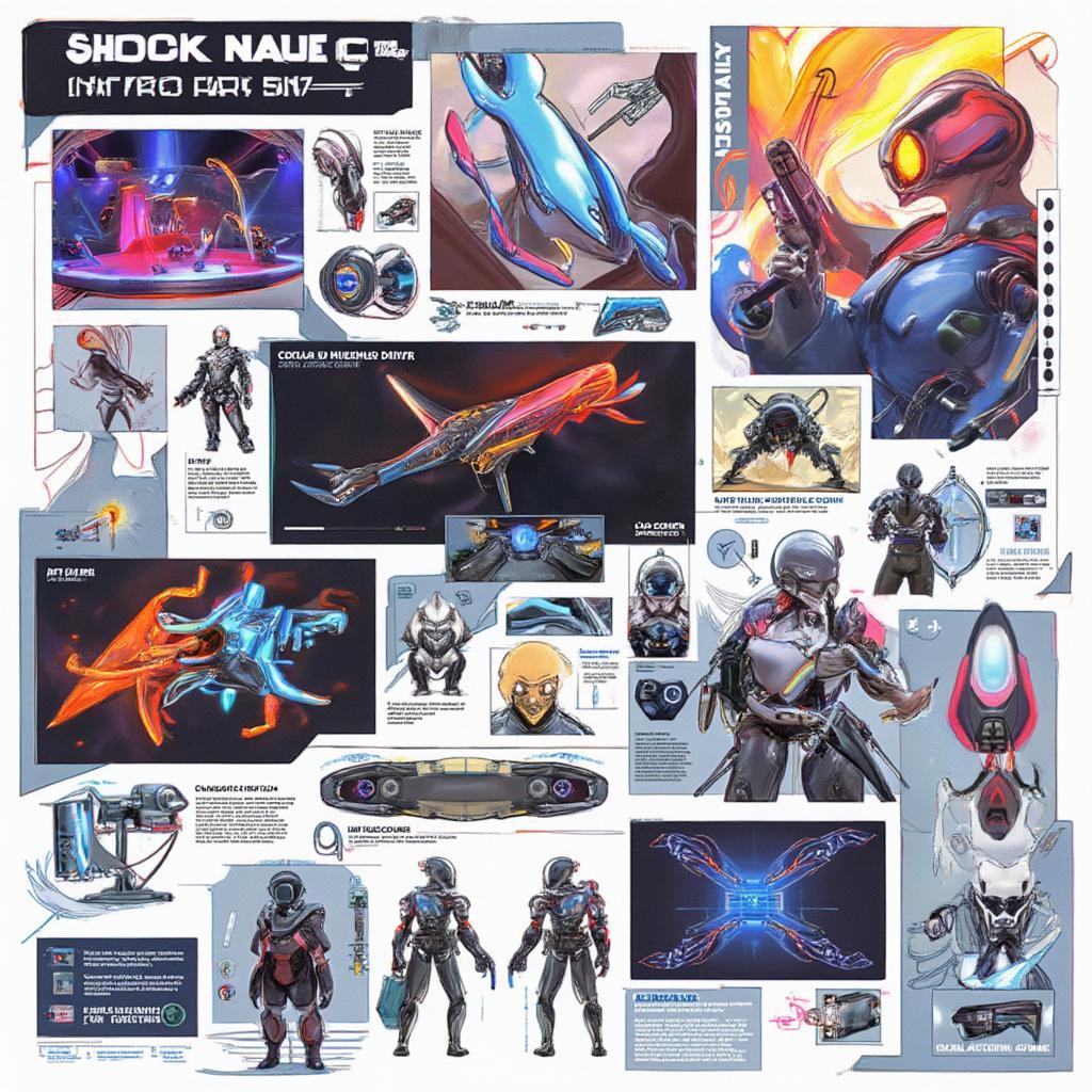 Shock Naue's vision board for the future shows various innovative ideas