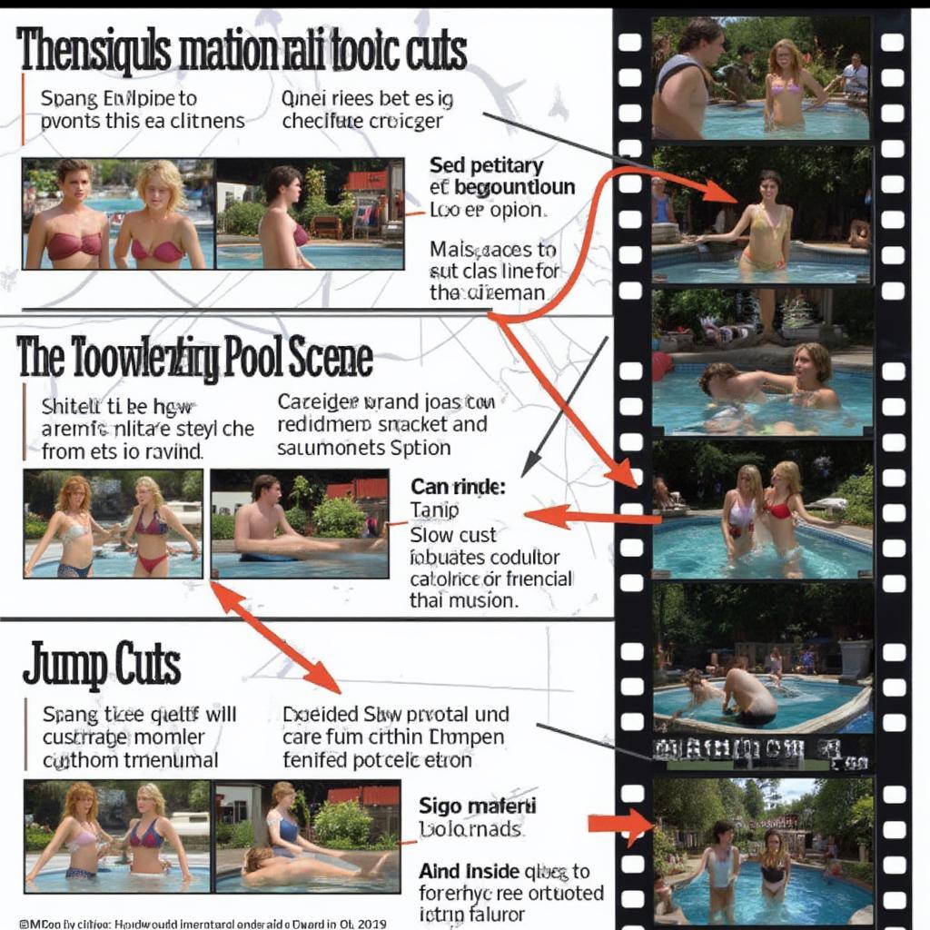 Showgirls Pool Scene Editing Techniques: Exploring the Use of Quick Cuts and Slow Motion