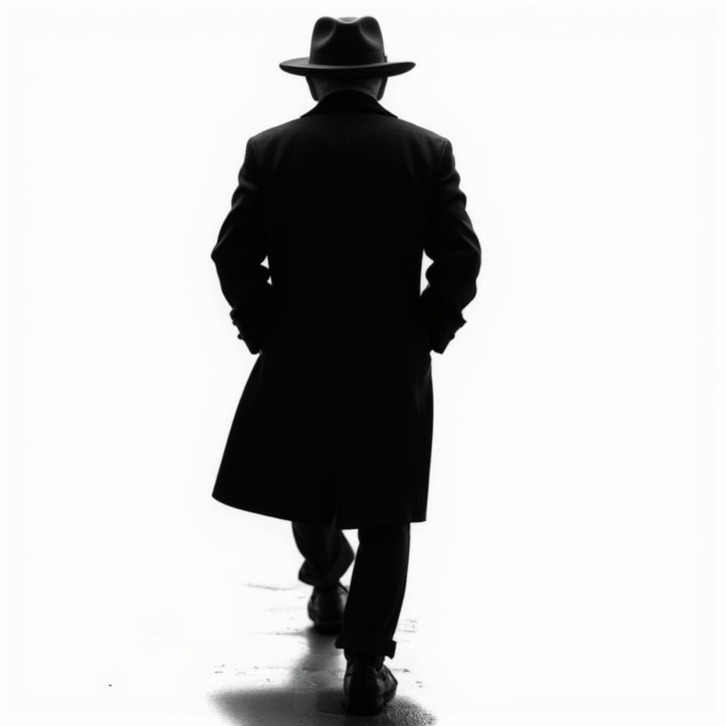 a-silhouette-image-of-frank-sinatra-walking-away-with-a-hat