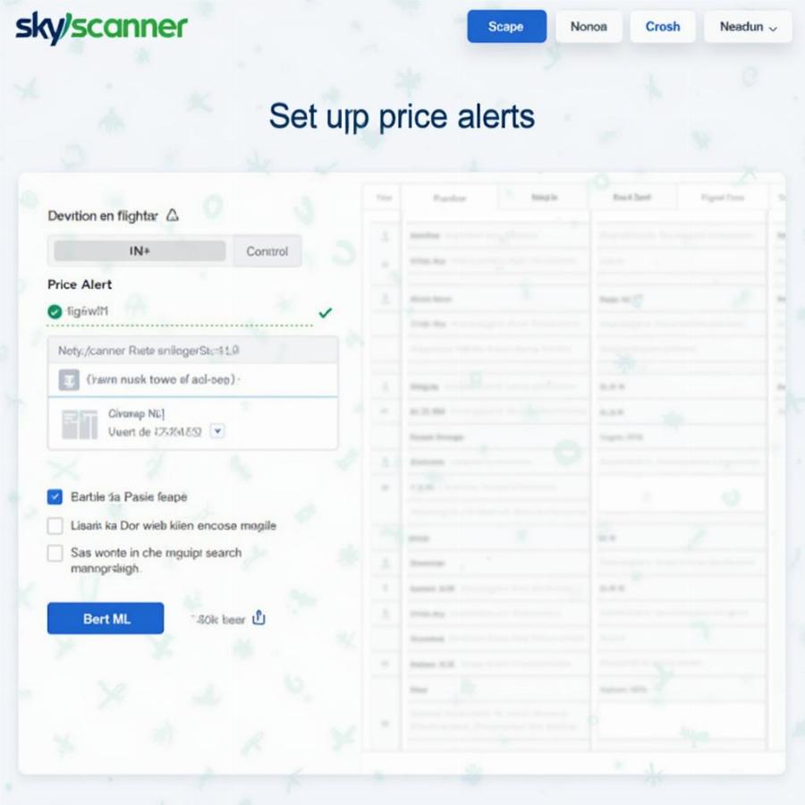 Skyscanner NL Price Alerts Setup