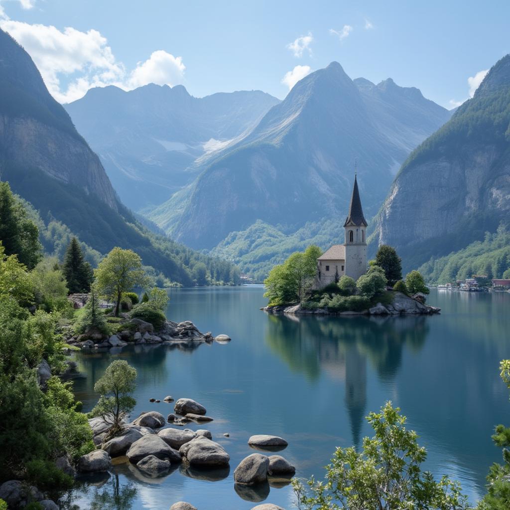 Lake Bled Slovenia Scenic View