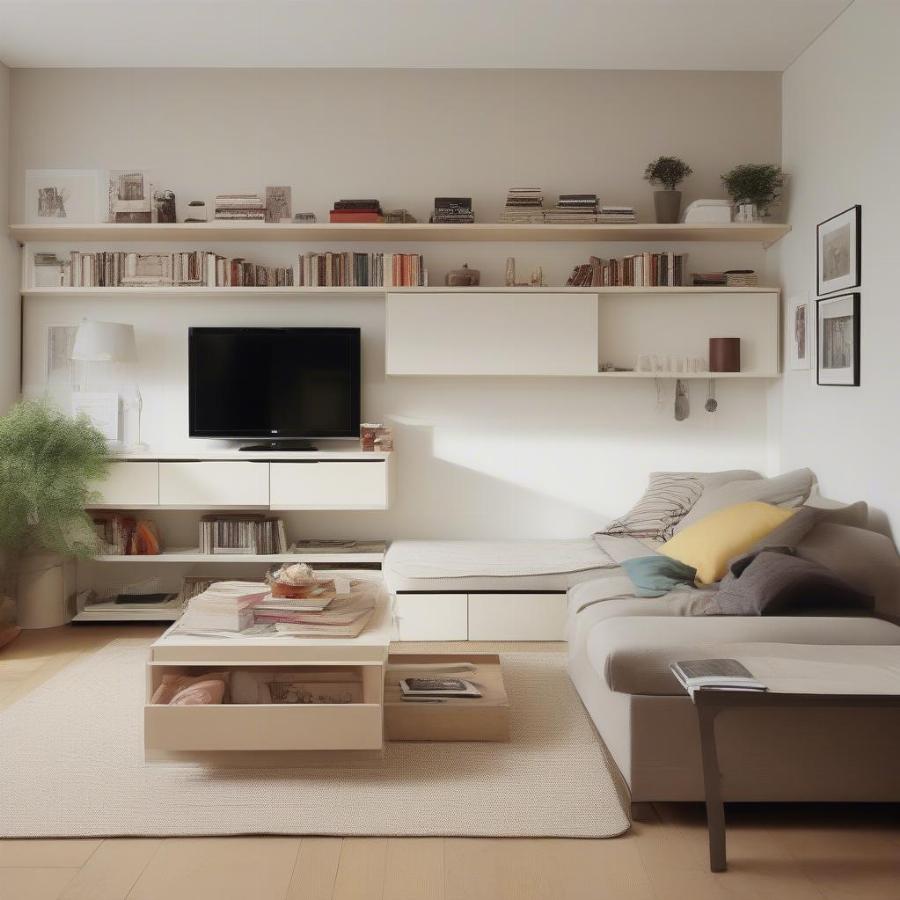 Smart Furniture Arrangement for a Small Apartment