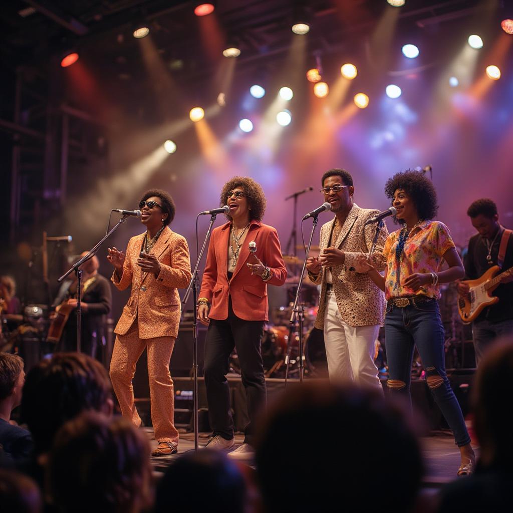 soul music icons on stage