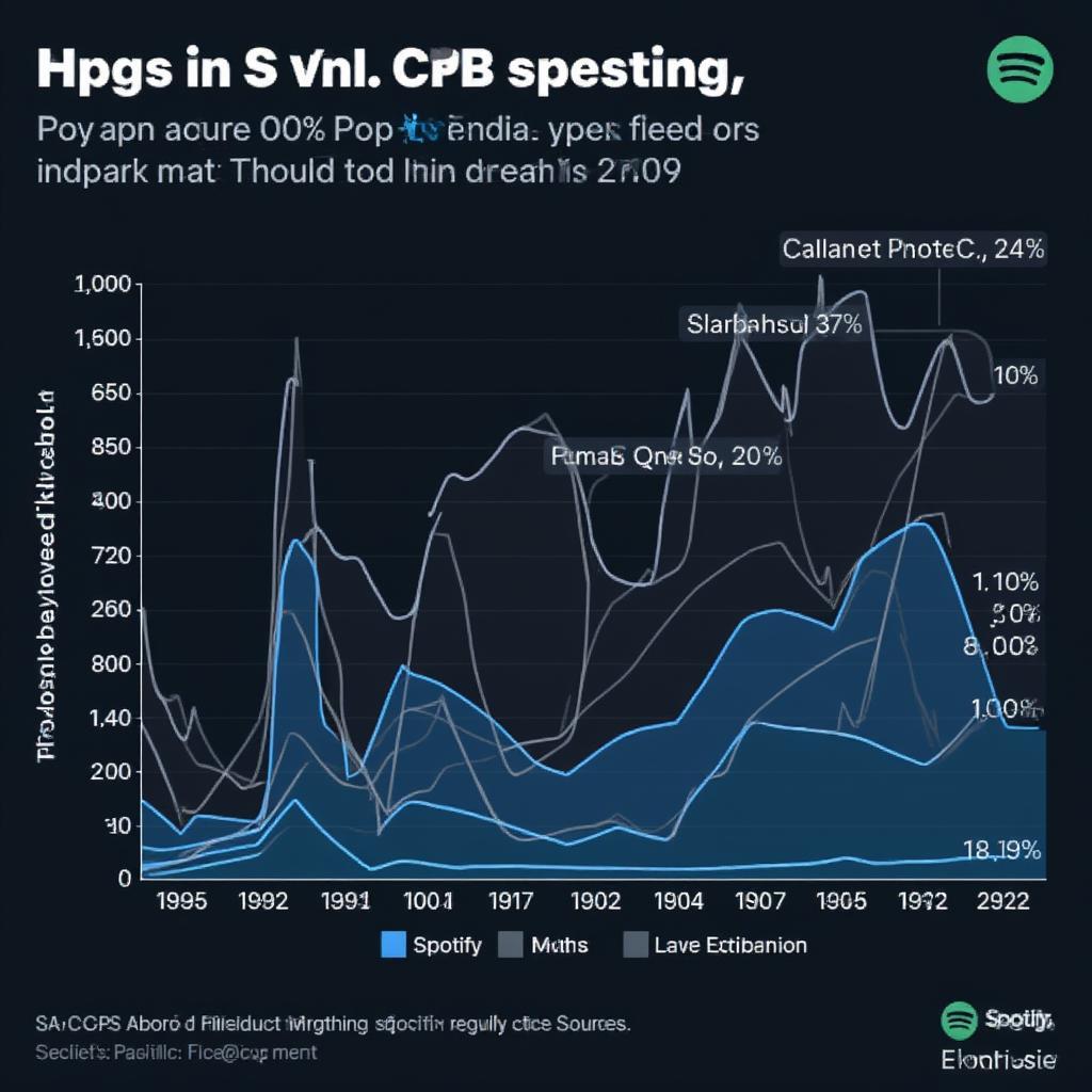 spotify pop streaming data chart