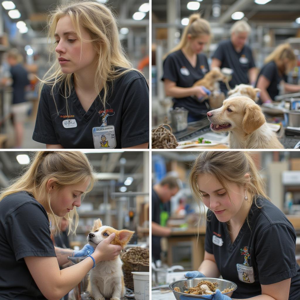 Volunteers Caring for Animals