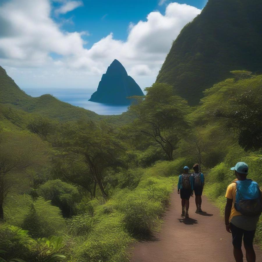 Hiking the Pitons in St. Lucia