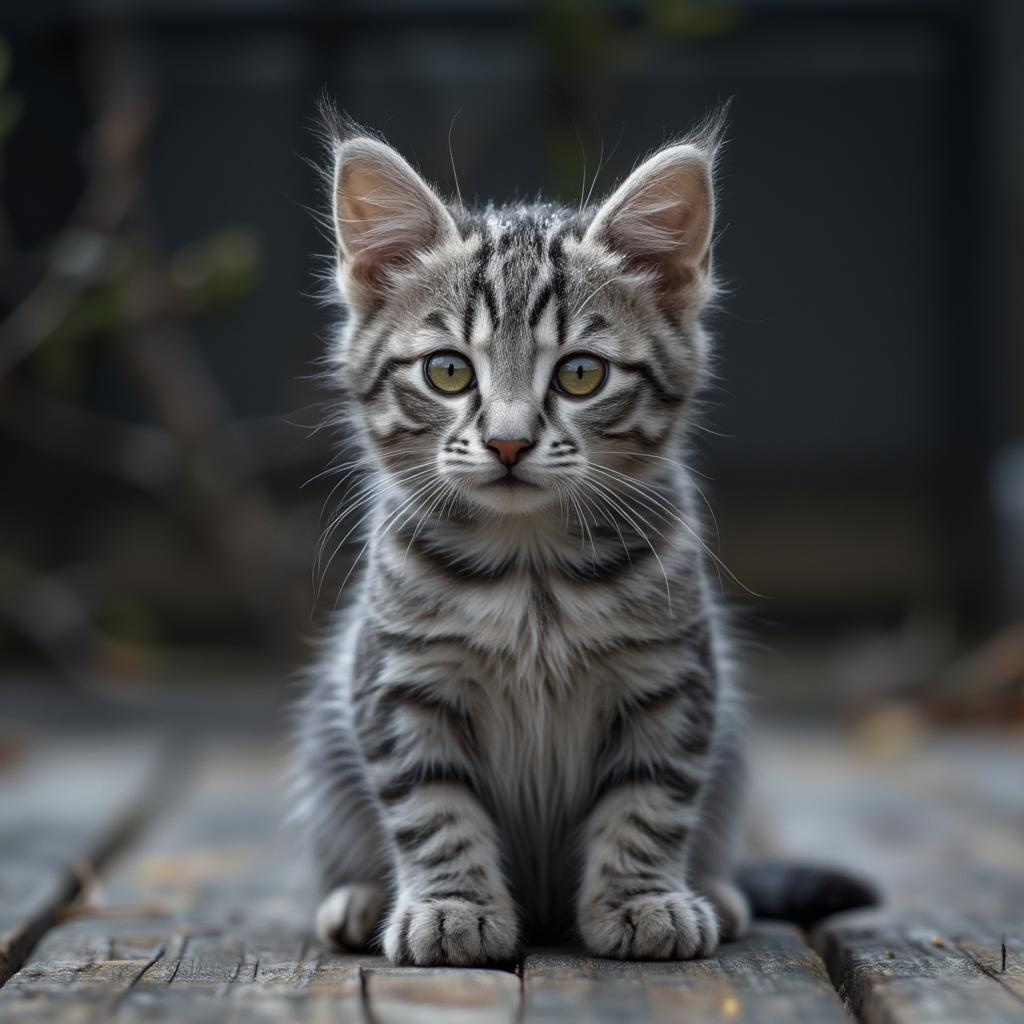 strong names for male kitten showcasing a confident gray tabby cat