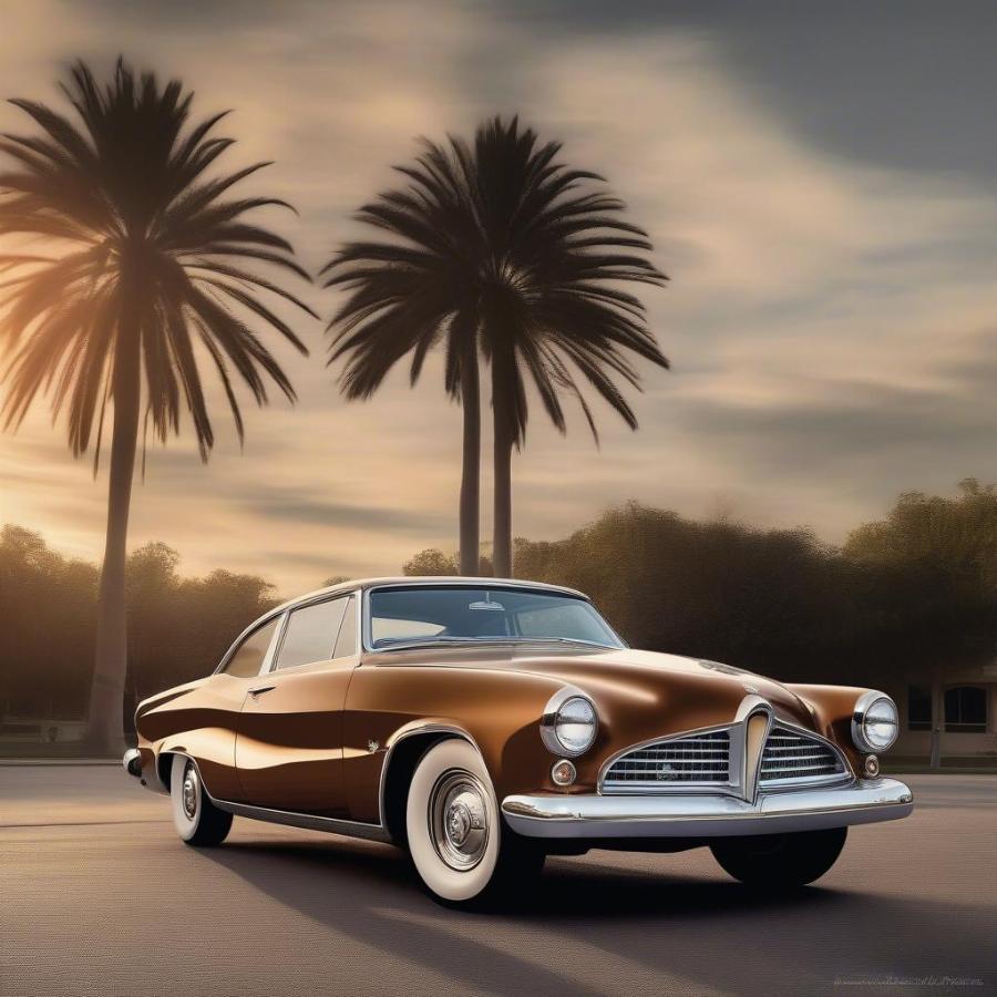 1956 Studebaker Golden Hawk showcasing its distinctive sleek design and powerful presence