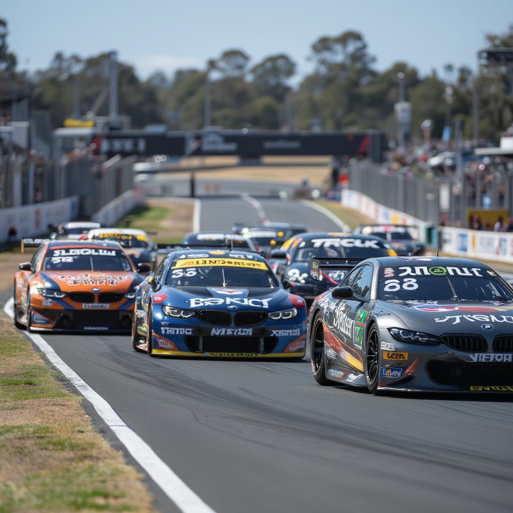 Modern Era Supercars Racing at Eastern Creek