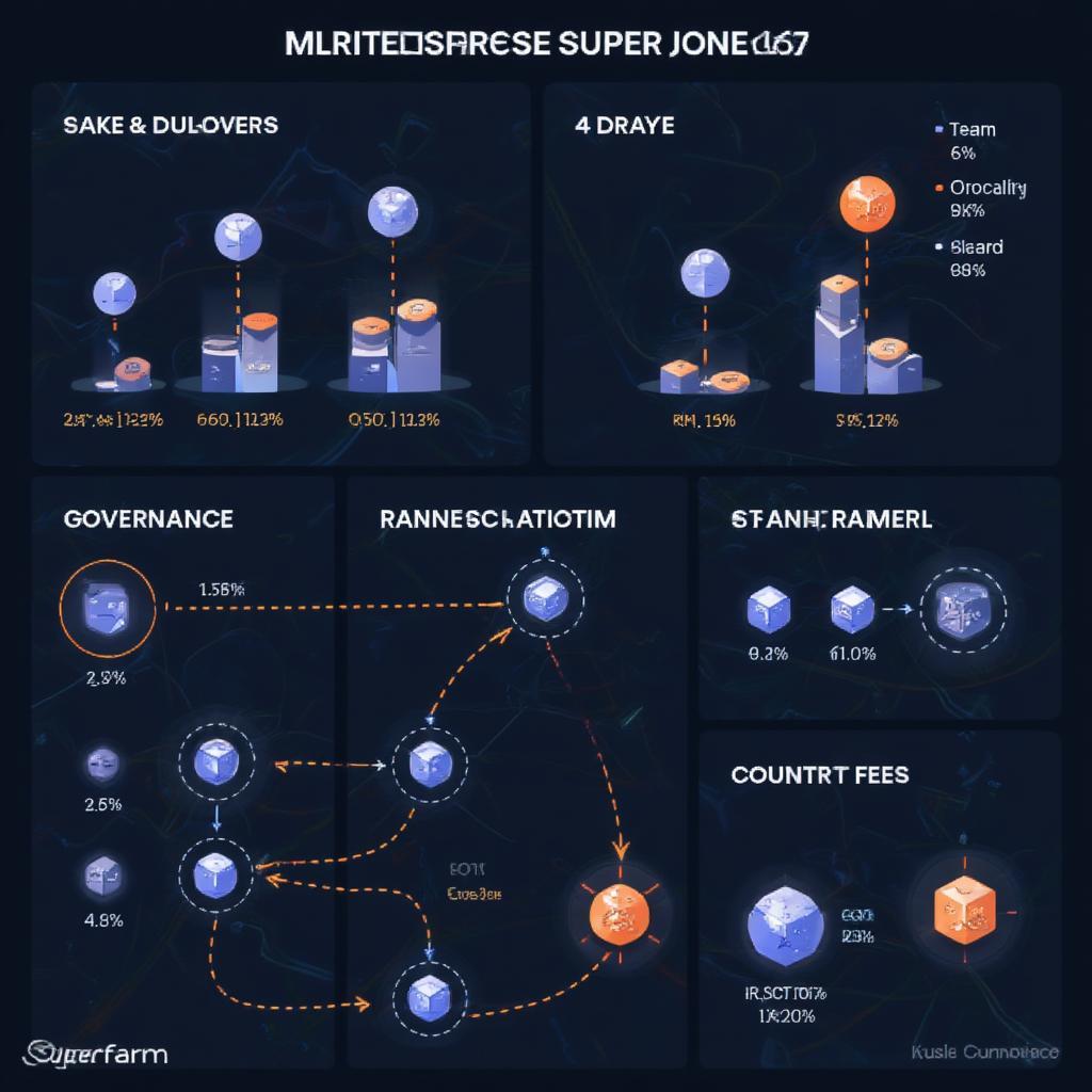 Superfarm Token Utility and Distribution Chart